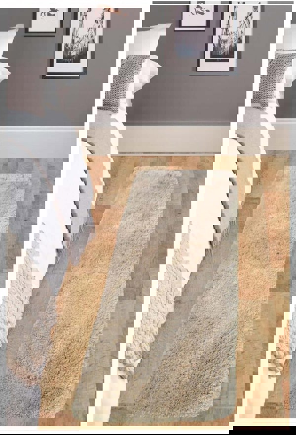 Machine Washable Shaggy Rug Plain Design in Beige – The Rugs