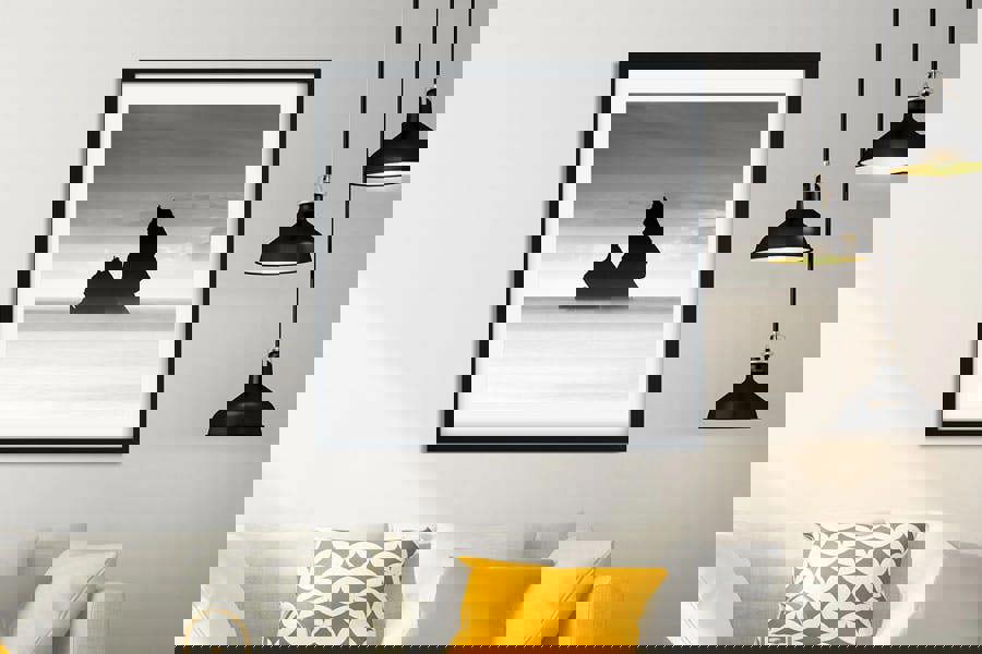 wall art of freshwater bay in isle of wight