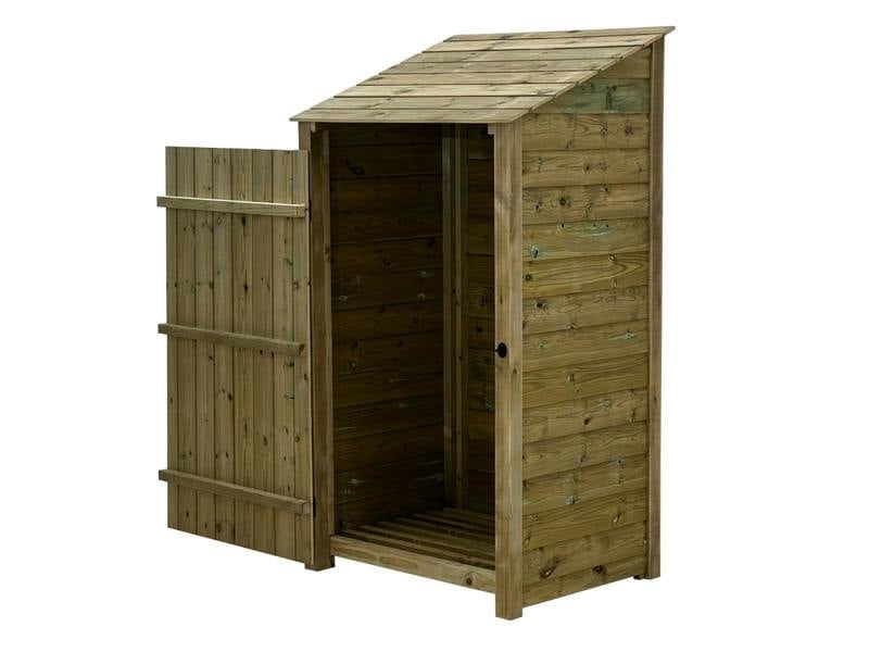 Arbor Garden Solutions Wooden Premium Tongue/Groove Log Store with Door (W-99cm, H-126cm or H-180cm, D-88cm)