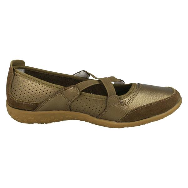 Down to Earth Ladies Down To Earth Elastic Cross Strap Pumps