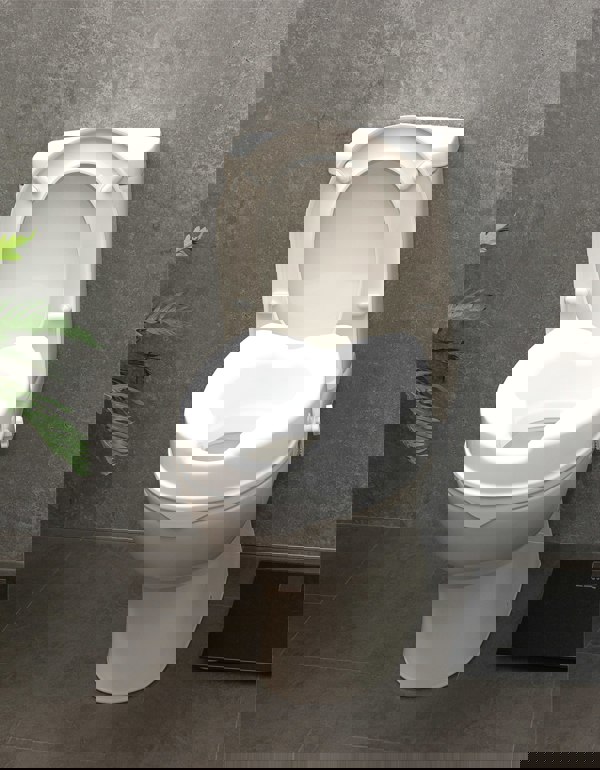 Aidapt 4 Inch Raised Toilet Seat No Lid