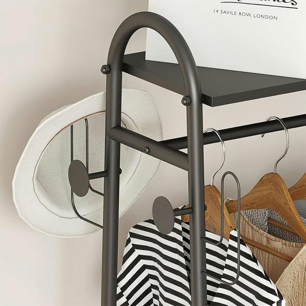 Havendro Heavy Duty Open Wardrobe Double Clothes Rail Garment Hanging Stand
