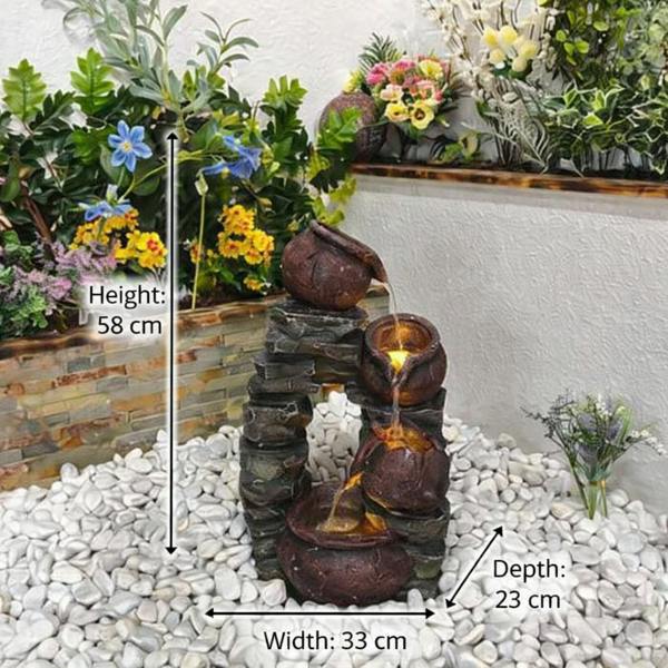 Tranquillity Water Features Copper Dale Falls Traditional Water Feature