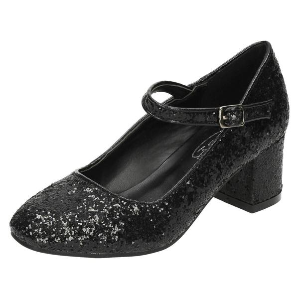 Spot On Girls Spot On Heeled Sparkly Dolly Shoes H3057
