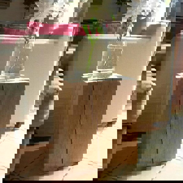 R56 Square Side Table, Solid Wood, Oak-Weilai Concept-Weilai Concept