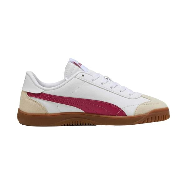 Puma Womens/Ladies Club 5v5 Leather Trainers - White/Red - 
