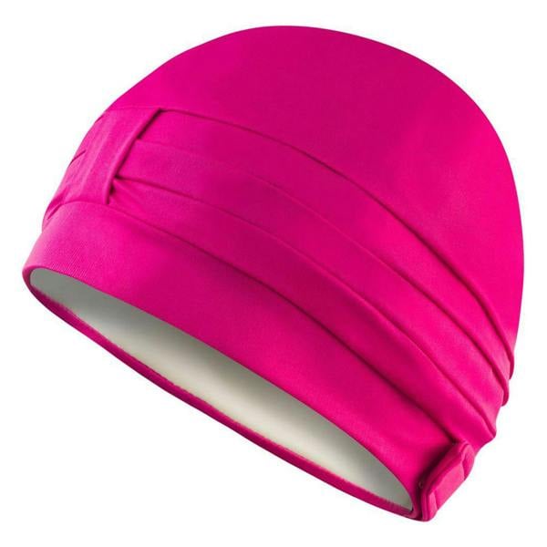 Aqua Speed Ladies Comfortable Fabric Swimming Cap | Turban Style Lightweight Swim Cap