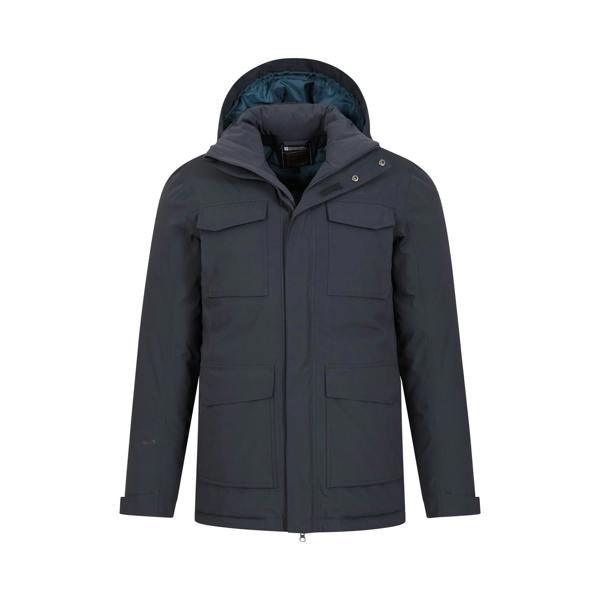 Mountain Warehouse Mens Concord Extreme Down Long Length Jacket - Blue - 