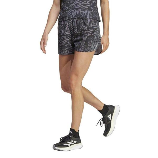 Adidas Womens/Ladies Icons 3 Stripes Running Shorts - Black - 