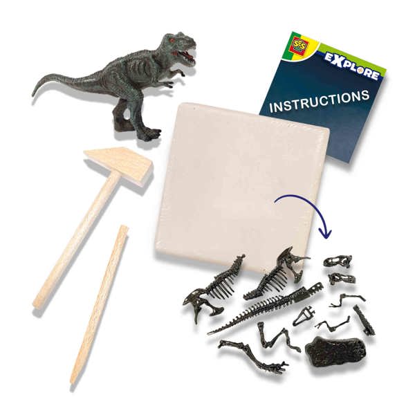 Dino SES Creative Dino and skeleton excavation 2 in 1 - T-rex