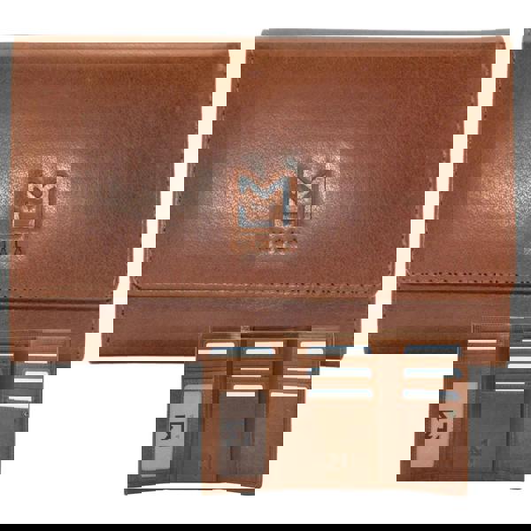 Mala Leather Bloomsbury Tri Fold Purse