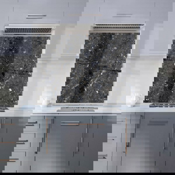 Warren Reed - Designer Dark Grey Quartz Effect Kitchen Splashback
