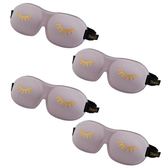 Contoured Sleep Mask Multipack Sets - Various Designs - Wink Grey