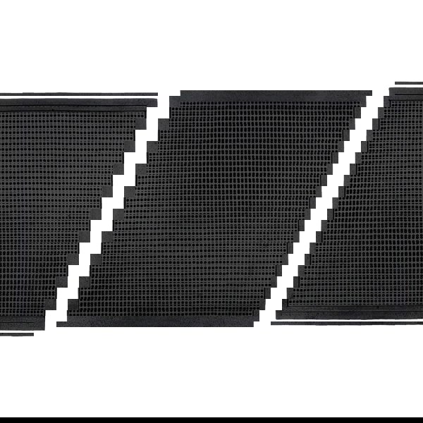 JVL Orion Scraper Rubber Pin Doormat, 45x75cm