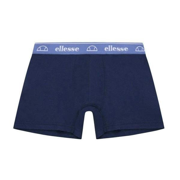 Ellesse Mens Low Rise Boxer Shorts (Pack of 3) - Red/Navy/Blue - 