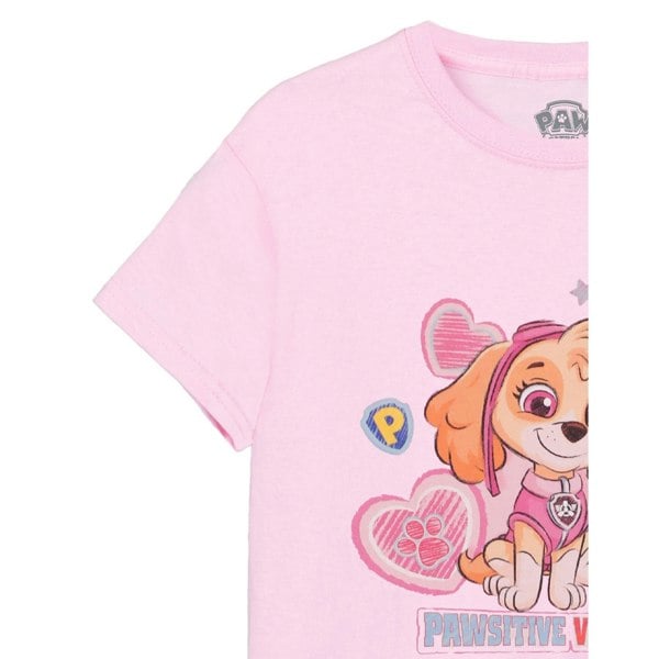 Paw Patrol Girls Pawsitive Vibes Only T-Shirt - Pink