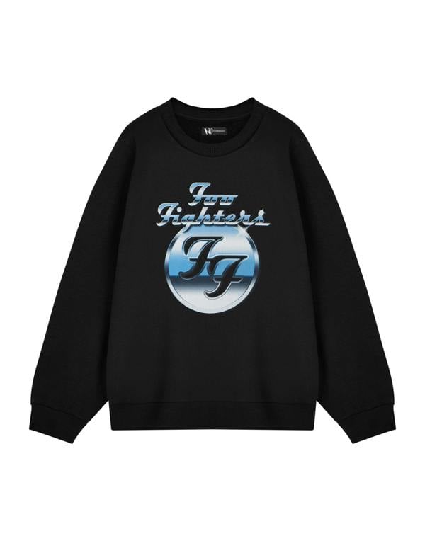 Foo Fighters Unisex Black Metal Shine Adults Sweatshirt