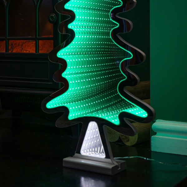 Samuel Alexander 60cm Light up Christmas Tree Infinity Decoration with LEDs