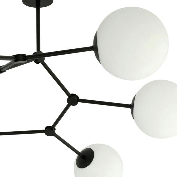 Emibig SPACE Ceiling lamp  6 x E14 Black with White Shade