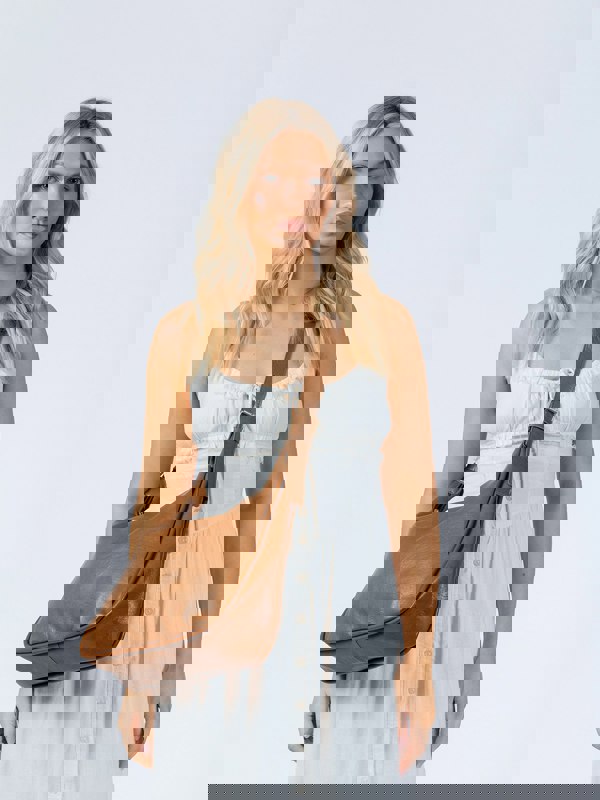 SVNX Faux Leather Hobo Bag