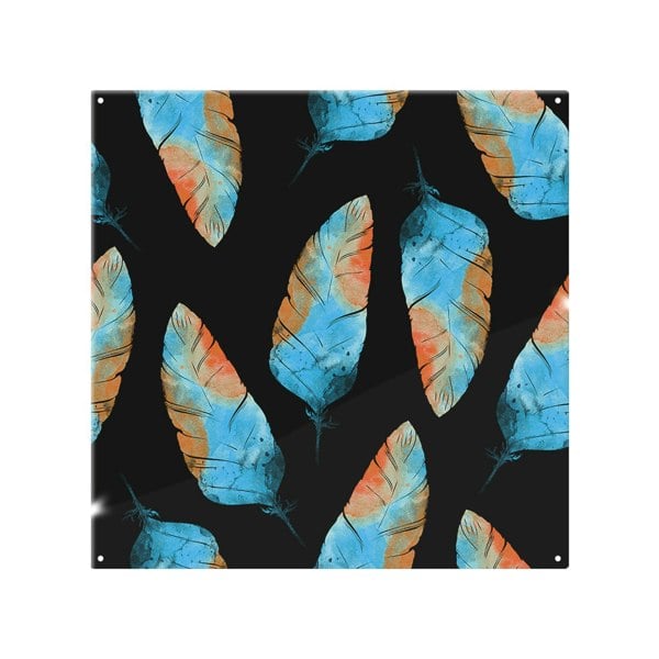 Benjamin Tate Design Imprints Boho Feathers Splash Back