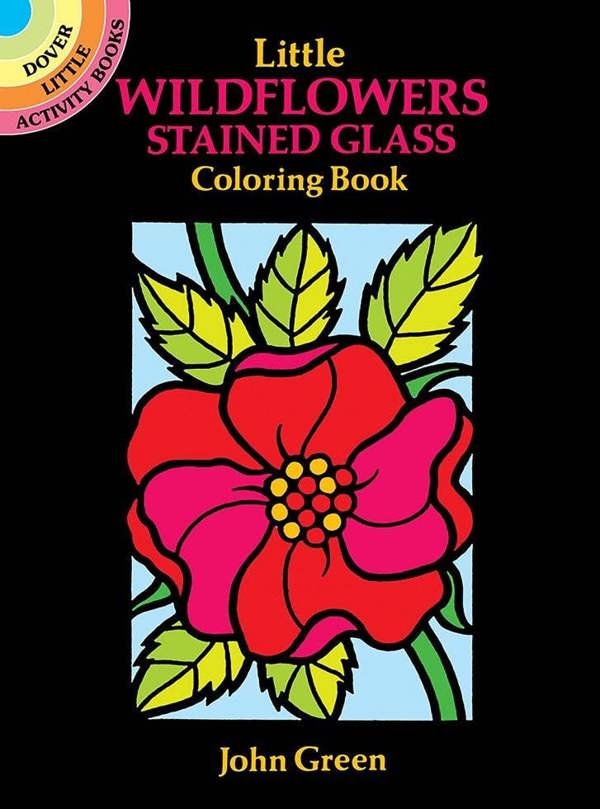 Little Wildflowers Stained Glass Coloring Book - John Green