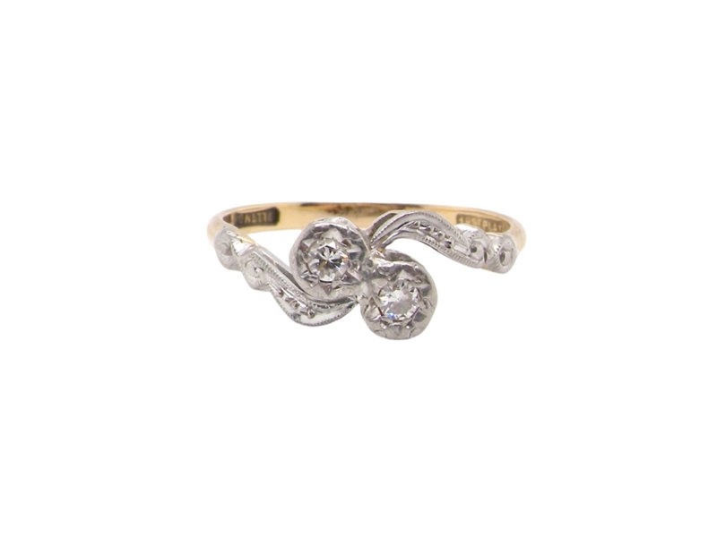 Vintage Tom A Vintage Two Stone Diamond Ring