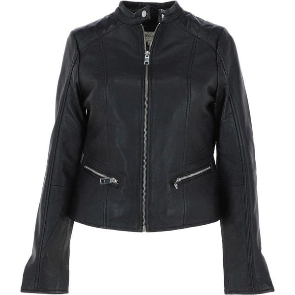 Ashwood 'Serefina' Real Leather Biker Jacket