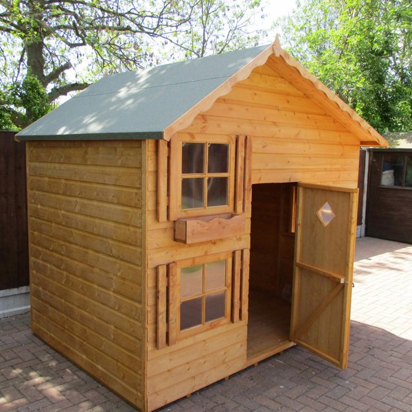 Shire Loft 8x6 2 storey Childrens Playhouse with 12mm Shiplap cladding - Best Shed