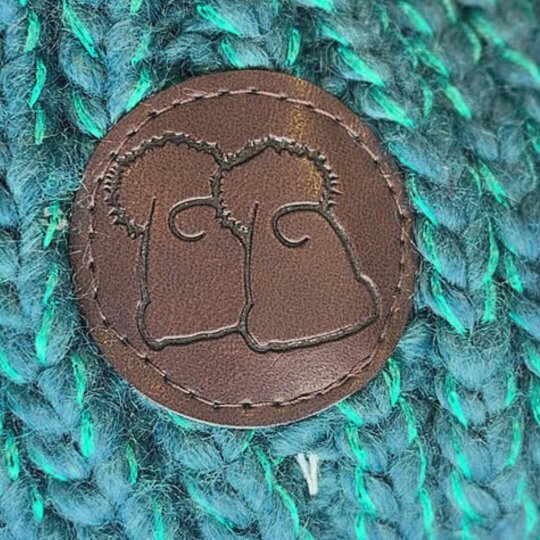 Big Bobble Hats Teal Sparkle