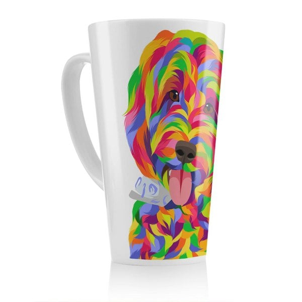 Benjamin Tate Design Animal Dog Illustration Pop Art Designer Latte Mug