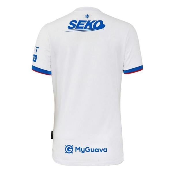 Umbro Womens/Ladies 25/26 Rangers FC Short-Sleeved Away Shirt - Brilliant White/Lapis Blue/Flame Scarlet - 