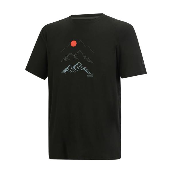 Regatta Mens Fingal Sunset Stretch T-Shirt - Black - 