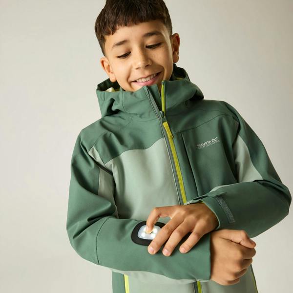 Regatta Childrens/Kids Trekktain 3 in 1 Jacket - Dark Forest/Glacier Green - 
