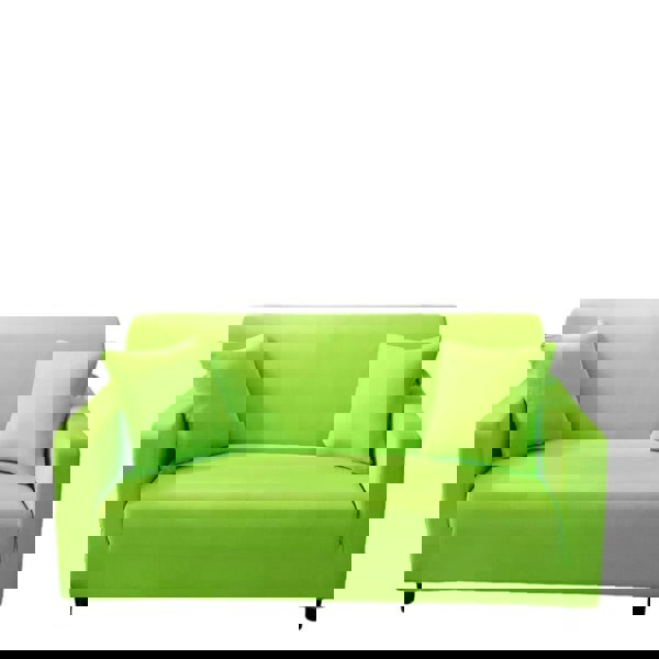 Anyseat 3 Seater Sofa Cover Plain Apple Green Style and Protection For Living Room Sofa Chair Elastic Stretchable Slipcover