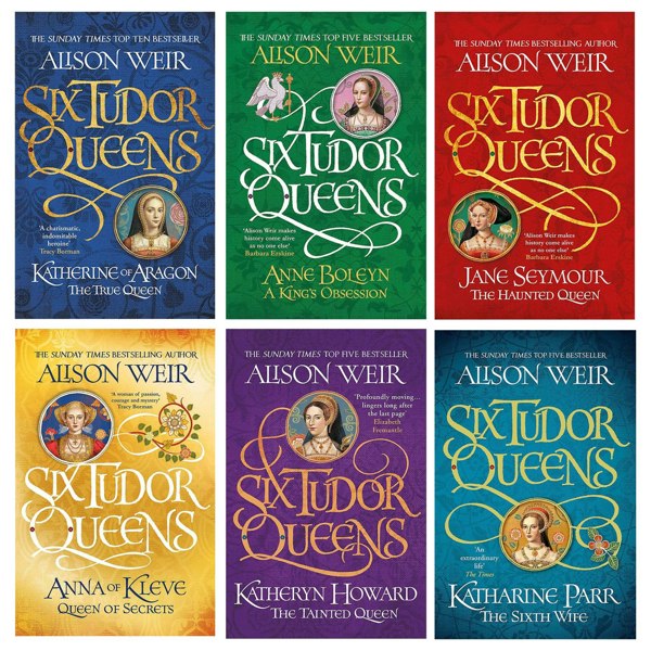 Six Tudor Queens Series By Alison Weir 6 Books Set