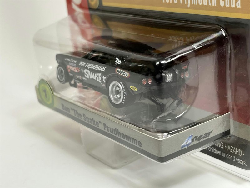 Auto World Slot Cars 1973 Plymouth Cuda Don The Snake Prudhomme HO Scale Auto World SC376-1