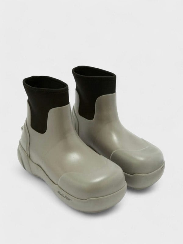 Ambush Rubber Boot Grey Black - Supplied FashionAmbush