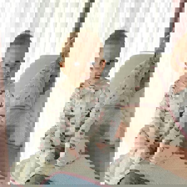 Rachel Riley Princess Crown Print Babygro