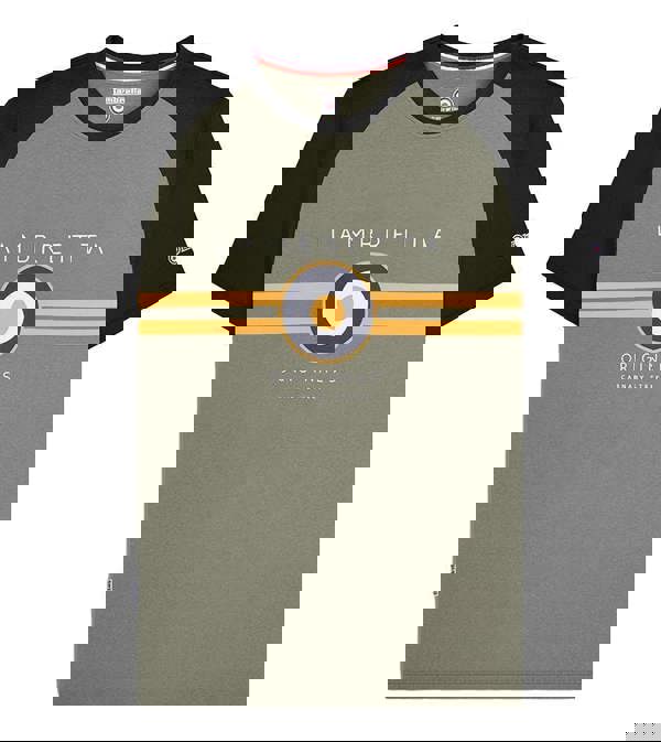 Lambretta Mens Classic Target Raglan Mod Ska Casual T-Shirts