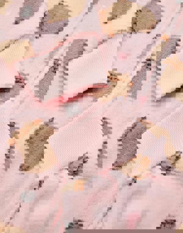 Pusheen Girls Pink All-Over Print With Novelty Ears Onesie