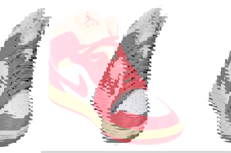 Nike Womens Air Jordan 1 Mid Trainers Bq6472 109 - Sail Pink Salt Guava Ice 109 - Photo 3