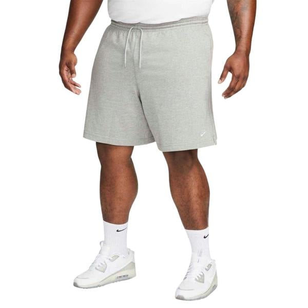 Nike Mens Club Embroidered Logo Shorts - Grey Heather - 