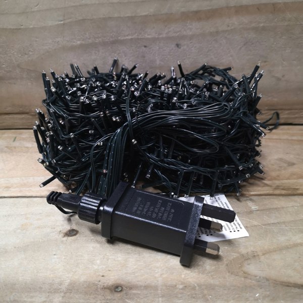 Samuel Alexander 1000 LED 25m Indoor Outdoor Christmas Multi Function Mains Operated String Lights with Timer in in Warm White