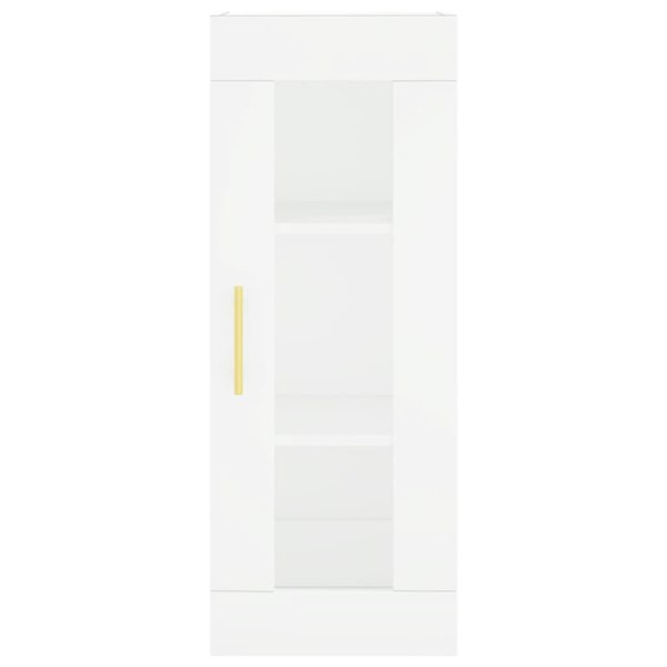Berkfield Highboard White 34.5x34x180 cm Engineered Wood