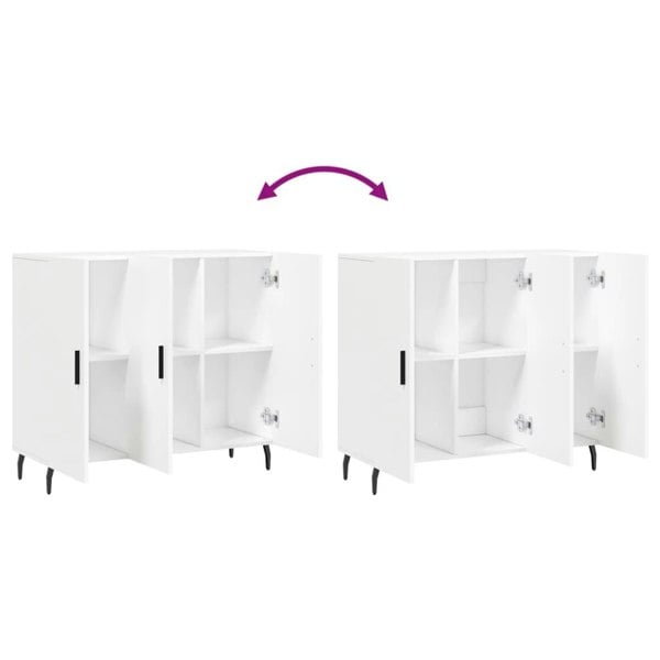 Berkfield Sideboard White 90x34x80 cm Engineered Wood