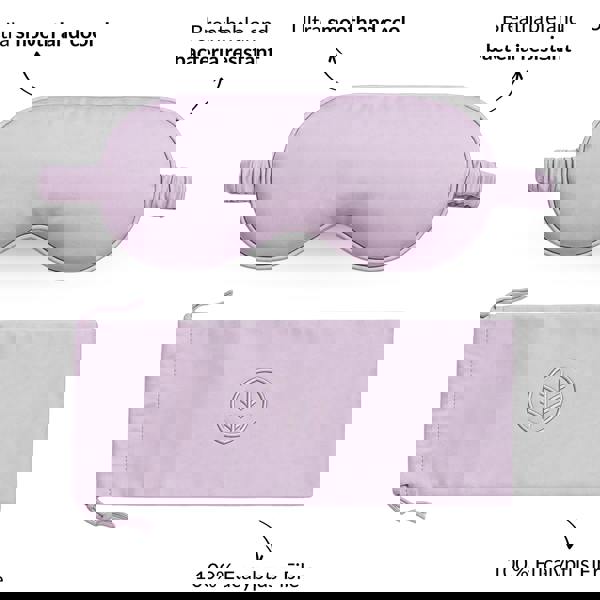 Ethical Bedding Essential Silk Sleep Eye Mask in Blush (Eucalyptus Silk)