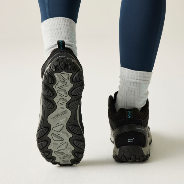 Regatta Womens Edgepoint IV Mid Cut Walking Boots - Black/Storm Blue