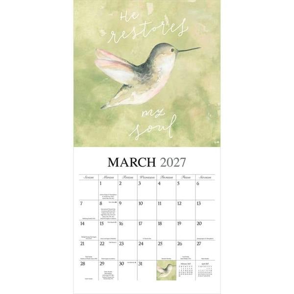 Faith Calendar 2027, Wall Calendars, Month To View, Lifestyle, Gift