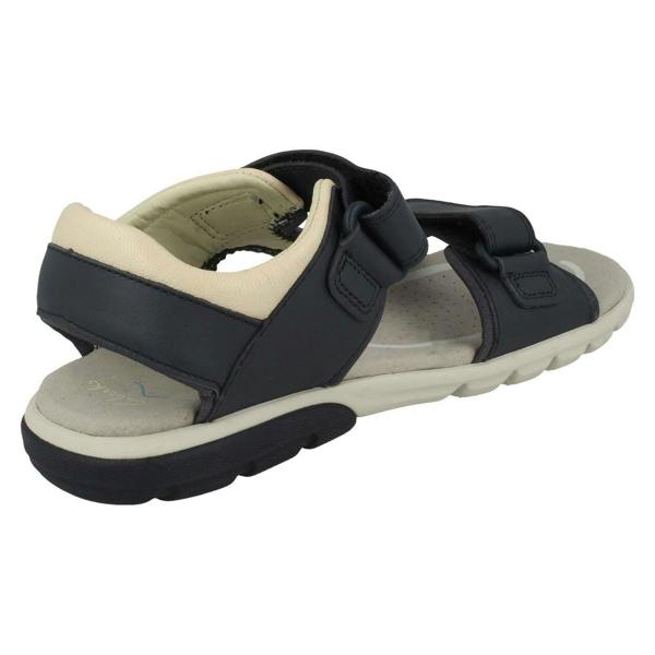 Clarks Boys Clarks Casual Strapped Sandals Rocco Wave